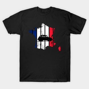 Duck France 2CV Auto Oldtimer France Gift T-Shirt